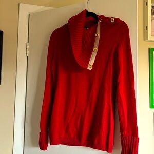 Banana Republic size small. Red cowl neck sweater